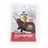 Photo of a bag of fruit bears. On it you can see a girl sitting on a bear and fishing fruits from the trees.